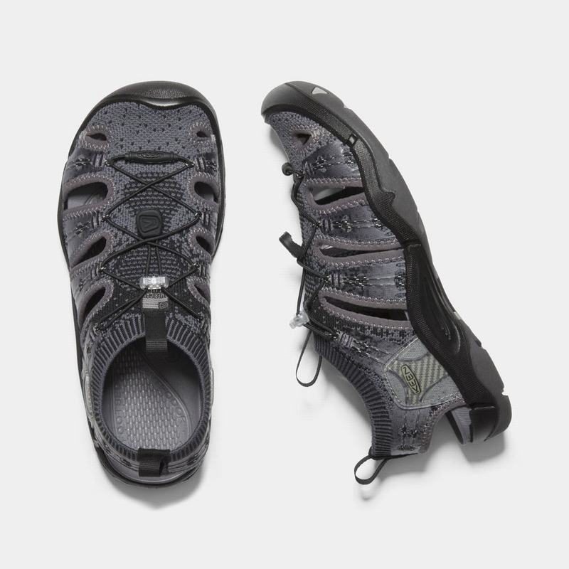 Keen Evofit One Womens Hiking Sandals Black/Grey NZ Sale (3510-TQSOF)